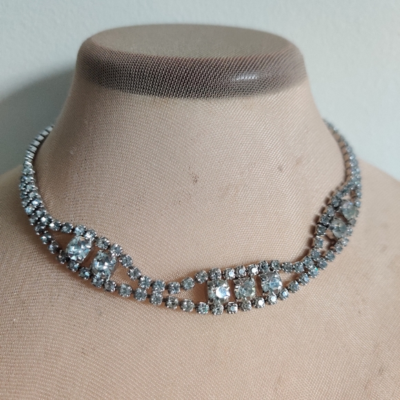 🇨🇦 Vintage 50s Art Deco necklace by Kramer of NY - Picture 12 of 13